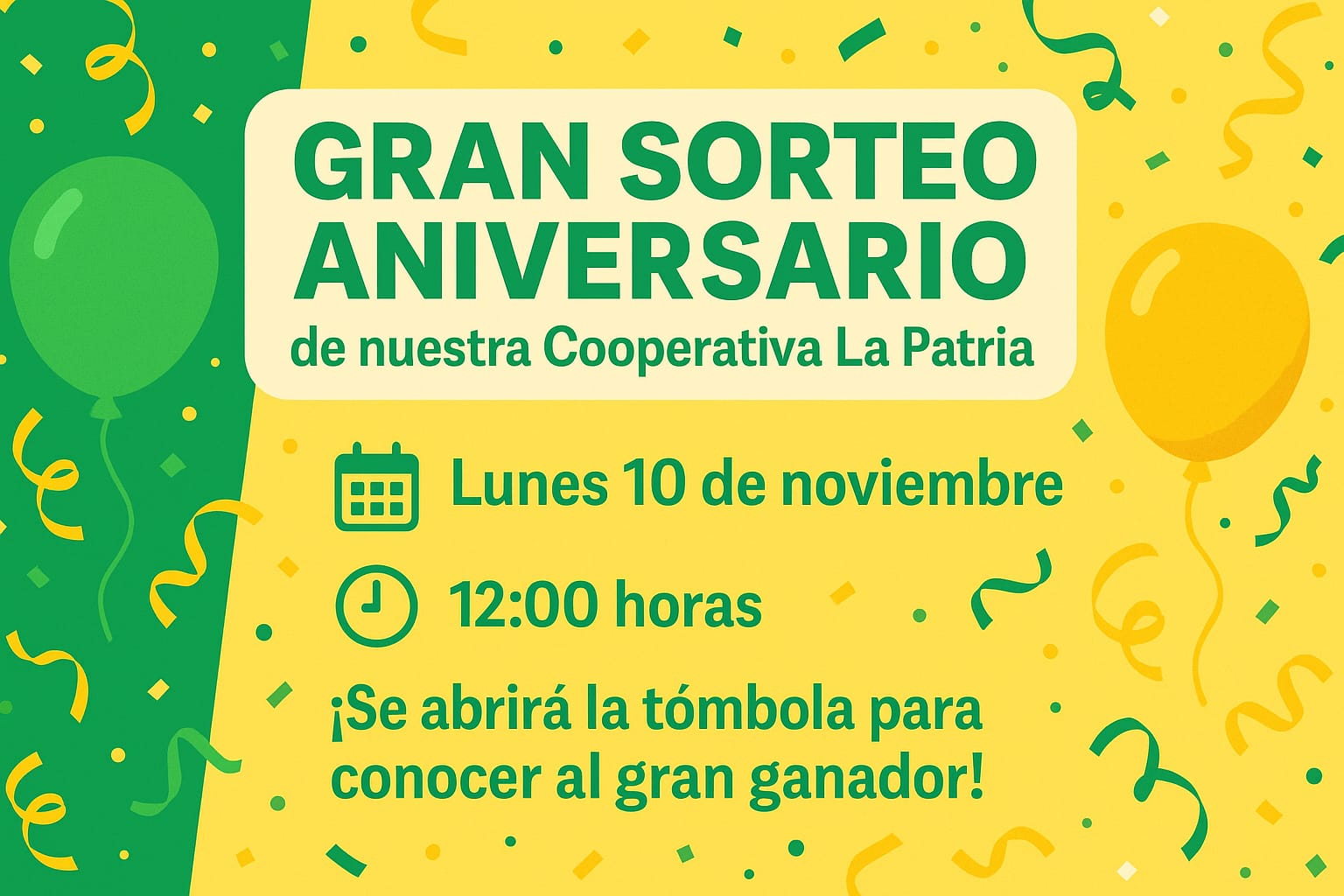 sorteo aniversario